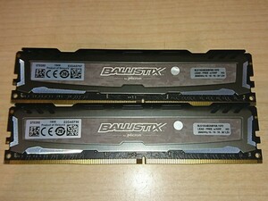 memtest OK★Micron BALLISTIX DDR4-2666 16GBx2 合計 32GB (O53122)