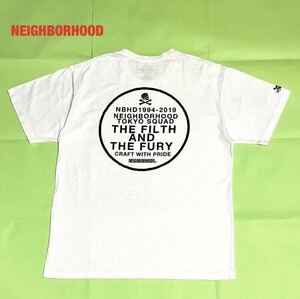 【人気】NEIGHBORHOOD　ネイバーフッド　ロゴTシャツ　サークルロゴ　スカル　オーバーサイズ　ビッグシルエット　クルーネック