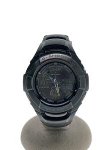 CASIO◆ソーラー腕時計・G-SHOCK/デジアナ/ステンレス/BLK/BLK