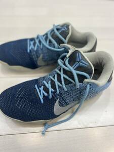 箱あり　中古　難あり　Nike Kobe XI 11 Elite Low BLU 27cm バッシュ　ブルー　バスケット　コービー 