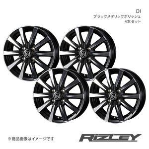 RiZLEY/DI ハイゼットカーゴ S320系 アルミホイール4本セット【12×4.0B 4-100 INSET42 ブラックポリッシュ】0040492×4