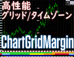 設定後半永久的に変更必要なし！MTF・縮小拡大で設定可能のグリッド/タイムゾーン。過去チャート右側余白機能付き【ChartGridMargin】