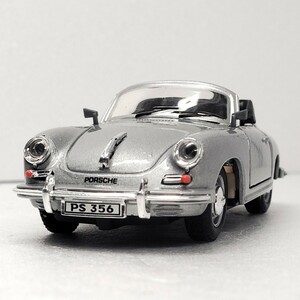 1/43 ポルシェ 356B カブリオレ porsche cabriolet 昭和の名車 クラシックポルシェ ドイツ　レトロ ミニカー シルバー h 1円 1円〜 061408