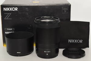 【極上品】 Nikon 単焦点レンズ NIKKOR Z 85mm f/1.8S Zマウント フルサイズ対応 Sライン　＃7848