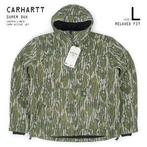 カーハート Carhartt 日本未発売 限定 SUPER DUX SHERPA-LINED アクティブジャケット 迷彩 新品 (-4124) リアルツリーカモ柄 L