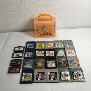 【現状品】『5-508』任天堂 GAMEBOY、GAMEBOY COLOR、ゲームボーイアドバンス用ソフト　24点まとめ(ダブりあり) カセットボックス付