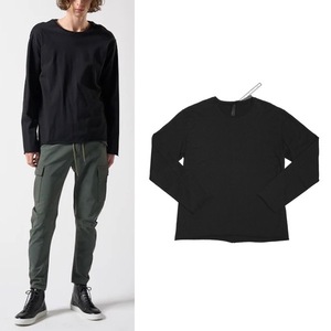 23AW 新品1.4万 wjk wide cut-off crew-neck L/S 　ワイドカットソー シャツ　　　AKM 1piu1uguale3 ジュンハシモト