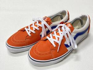 VANS レア!! SK-8 Low オレンジ 白 青 レザー US10.5 (28.5cm) アメリカ企画限定!! バンズ ハイトップ