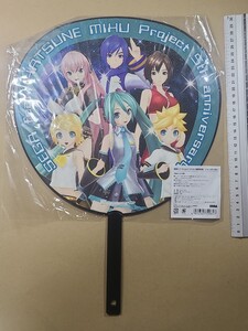 初音ミク　Project　DIVA 5周年記念　ジャンボうちわ　SEGA feat. HATSUNE MIKU　団扇　セガ　コラボ　グッズ　アニメ　ボーカロイド