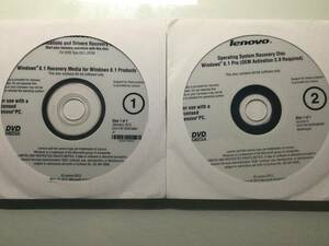 Lenovo X250 用リカバリDVD ＠未開封2枚組@ Windows8.1 Pro