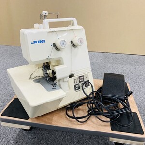 K182-Z7-897 JUKI ジューキ MO-522 オーバーロックミシン 通電/針動作確認済み フットコントローラー付き ミシン 裁縫