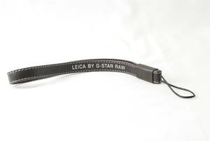 ☆新品☆LEICA ライカ 純正 カメラ ハンド ストラップ D-LUX6 LEICA BY G-STAR RAW EDITION レザー 本革 ロゴ 型押し 皮 Camera Strap☆