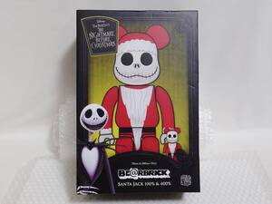 未開封+廃盤品　MEDICOM TOY　BE＠RBRICK　THE NIGHTMARE BEFORE CHRISTMAS　SANTA JACK　400%　ベアブリック　サンタジャック