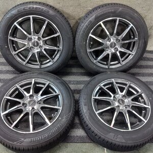 J6T8951■175/65R15 BRIDGESTONE ECOPIA NH200C 社外 5.5J 4H PCD100★条件付送料無料★夏タイヤ デミオ ノート フリード アクア フィット