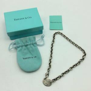 O20# Tiffany&Co. ティファニー オーバル リターントゥ ネックレス チョーカー シルバー SV925 総重量約51.86ｇ アクセサリー 保存袋付き