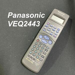 パナソニック Panasonic VEQ2443 リモコン VHS テレビ 液晶 赤外線チェック済 清掃 除菌済み 中古 RC2666