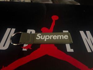 新品 Supreme Webbing Keychain Olive ウェービング キーチェーン キーホルダー ボックスロゴ オリーブ