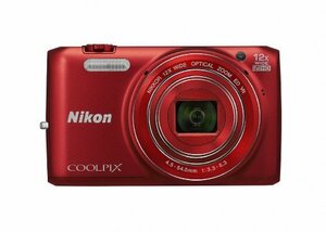 Nikon デジタルカメラ COOLPIX S6800 12倍ズーム 1602万画素 ラズベリーレ (中古品)