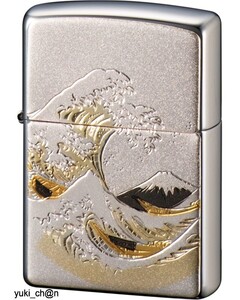 ZIPPO ジッポー ライター シルバー 電鋳板 波富士 和柄 和風 NIHON NIPPON 日本風