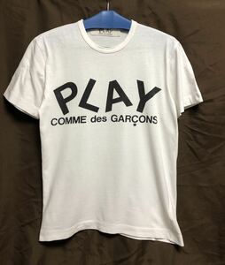 コムテギャルソンCOMME des GARONS 半袖 ロゴTシャツ Sサイス USED