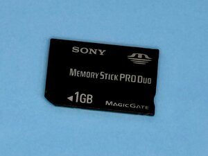 SONY ソニー MEMORY STICK PRO DUO メモリースティックデュオ 1GB 1枚 フォーマット済み 動作確認済みジャンク品