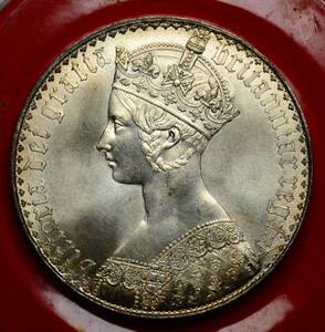 銀貨　イギリス銀貨　1847年　ヴィクトリア　28.1g　売り切り　管理番号CE195