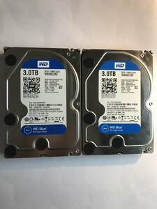 ④Western Digital/ウエスタンデジタル　3.5インチ　SATA　HDD　ハードディスクWD30EZRZ　3TB　 2台