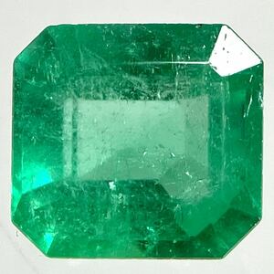 ●天然エメラルド0.607ct●m 約5.4×5.0mmソーティング付 ルース 裸石 宝石 ジュエリーjewerly emerald