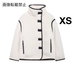 vintage ヴィンテージ レトロ ボア コート アウター XSサイズ レディース★ZARA 好きな方に★2024 A/W 秋冬新作 新品未使用★