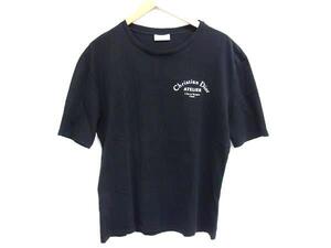 1円 ChristianDior クリスチャンディオール コットン100％ 半袖 Tシャツ トップス 表記サイズ XL 洋服 レディース ブラック系 FI3636