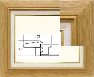 油彩額縁　油絵額縁　フレーム　サイズ　Ｆ６　３４２７　木地