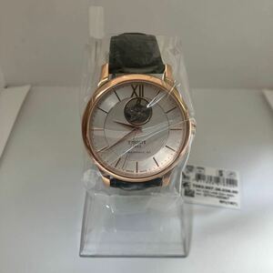 【新品未使用】ティソ TISSOT トラディション オートマティック オープンハート T063.907.36.038.00 自動巻(2)