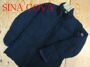 ★シナコバ SINACOVA★メンズ ワンポイントワッペン ダウンジャケット ネイビー★R60526029A