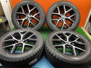 60ハリアー純正ホイール スタッドレスタイヤ4本 235/55R18 ヨコハマice Guard 9-9.5分山 2本新品未使用 