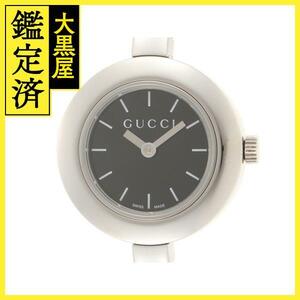 GUCCI　グッチ　105　ブラック文字盤　SS　レディース腕時計　クォーツ【434】