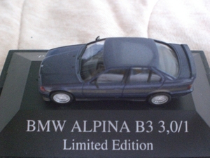 BMW アルピナ ALPINA E36 B3 3.0 アルピナブルー ミニカー ヘルパ ニコル NICOL AUTOMOBILES herpa 87/1 