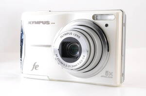 動作品 単三電池使用 オリンパス OLYMPUS FE-46 白 ホワイト コンパクトデジタルカメラ 管MM1331