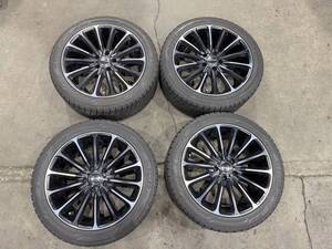 【中古美品バリ山】WALD ポルトフィーノ 245/45R19(19x8.5J+40)PCD120　トヨタ/レクサス/BMW/Ｘ４/アルファード/ヴェルファイア【H-66】