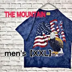 【G574】THE MOUNTAIN 半袖プリントTシャツ【XXL】総柄