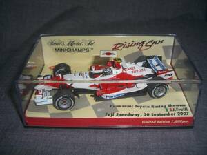 訳あり★PMA 1/43 ミニチャンプス Panasonic Toyota Racing Showcar J.Trulli 2007★Rising Sun No.403 070082