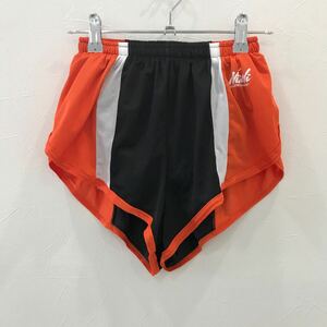 LV326 Nishi スポーツ ランニングパンツ サポーター Vパン ショートパンツ オレンジ レディース M