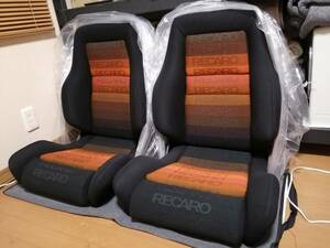 超希少 ビンテージ　レカロ シート RECARO LS オレンジ　ストライプ　360表皮純正後期仕様　新品専門店フルオーバーホール済