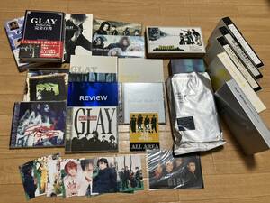 ☆GLAY CDｘ10/ビデオｘ7/ポスターｘ1/ブックｘ2/ブロマイド？ｘ3セット 計23点 店頭演奏用ビデオなど非売品も有 ☆