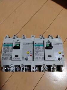 2個セット 富士電機 漏電遮断器 EW100EAG 3P 75A 100/200/500mA