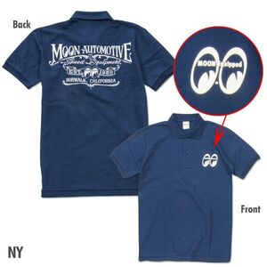 送料200円　MOON Automotive ポロシャツ [MQF087]　MOONEYES　NY　ＸLサイズ