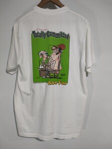 90s softee ソフティ コミックTシャツ　L モンスター バックプリント