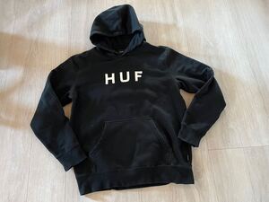 HUF スウェット パーカー　サイズM ブラック フーディー 