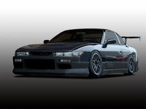 シルビア PS13 サイドステップ 前期 後期 エアロ FRP 未塗装 社外品 左右セット SILVIA 日産 ニッサン NISSAN