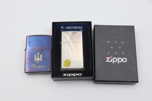 火花OK/ジッポー/ZIPPO/マイルドセブン/ピース/オイルライター/2点セット