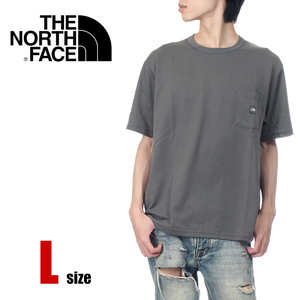 【新品】ノースフェイス ポケット Tシャツ グレー L メンズ レディース THE NORTH FACE ザノースフェイス ポケT ブランド NT12401